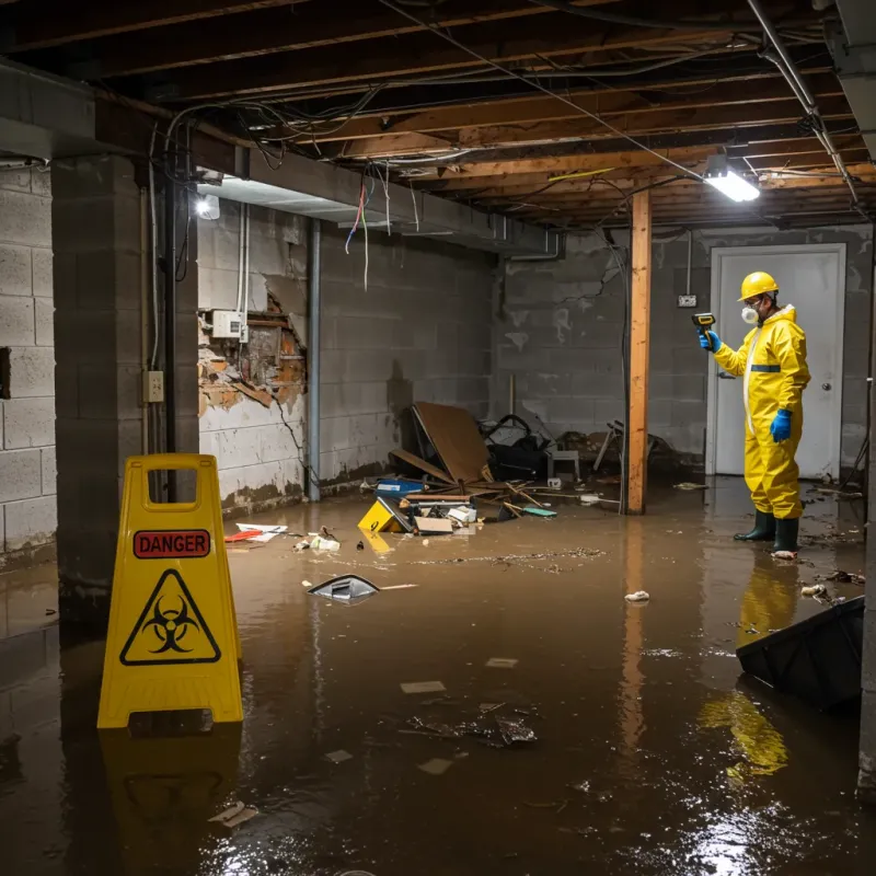 Flooded Basement Electrical Hazard in Walden, CO Property
